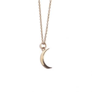 Yellow gold Crescent Moon pendant